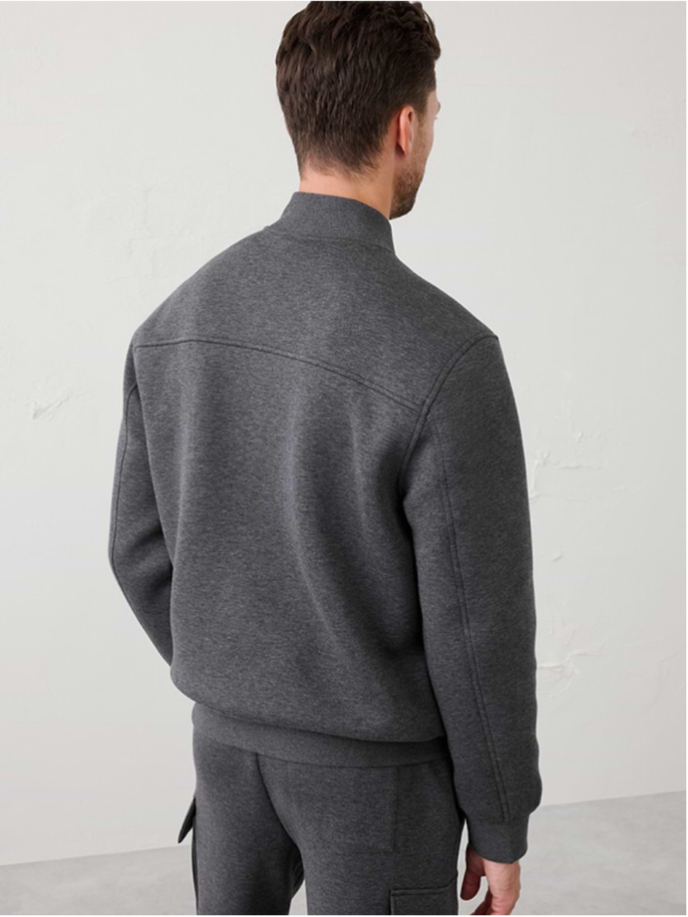 Men's Banana Republic NWT weekender Bomber Jacket M Charcoal - Picture 3 of 10